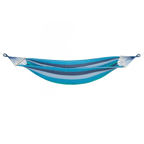 CIEMNONIEBIESKI HAMAK Z DREWNIANĄ BELKĄ 70CM I METALOWYM UCHWYTEM CIEMNONIEBIESKI HAMAK Z DREWNIANĄ BELKĄ 70CM I METALOWYM UCHWYTEM