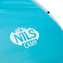 TURKUSOWO-SZARY NAMIOT PLAŻOWY SAMOROZKŁADAJĄCY PODŁOGA CAMP