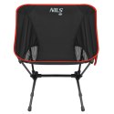 NC3320 KRZESŁO SKŁADANE ULTRALIGHT CZARNE NILS CAMP              NILS CAMP