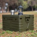 NCB4004 SKŁADANA SKRZYNIA KEMPINGOWA Z POKRYWĄ ZIELONA 50L NILS CAMP NILS CAMP