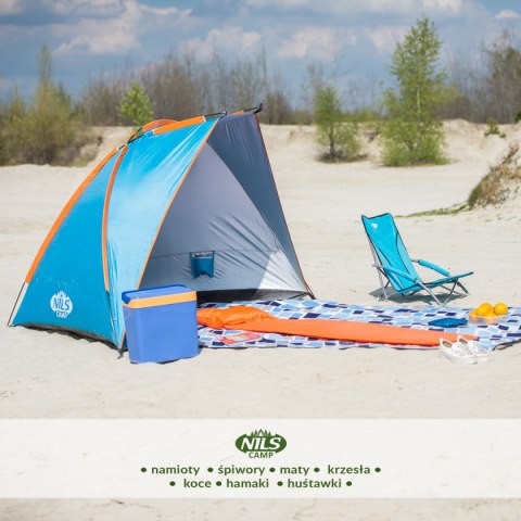 NIEBIESKI NAMIOT PLAŻOWY 260x120x120 CM NIEBIESKI NAMIOT PLAŻOWY 260x120x120 CM