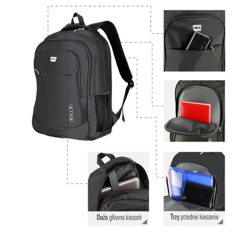 CBC7097 CZARNY URBAN PLECAK NILS NILS CBC7097 CZARNY URBAN PLECAK NILS NILS