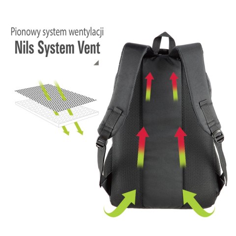 CBC7097 CZARNY URBAN PLECAK NILS NILS CBC7097 CZARNY URBAN PLECAK NILS NILS