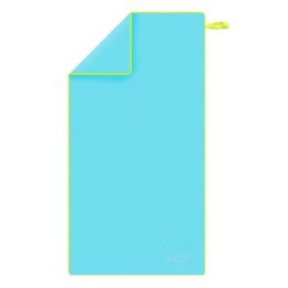 NAR11 JASNONIEBIESKI RĘCZNIK Z MIKROFIBRY 140x70 cm NILS AQUA NILS AQUA