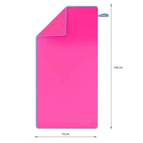 NAR11 RÓŻOWY RĘCZNIK Z MIKROFIBRY 140x70 cm NILS AQUA NILS AQUA NAR11 RÓŻOWY RĘCZNIK Z MIKROFIBRY 140x70 cm NILS AQUA NILS AQUA