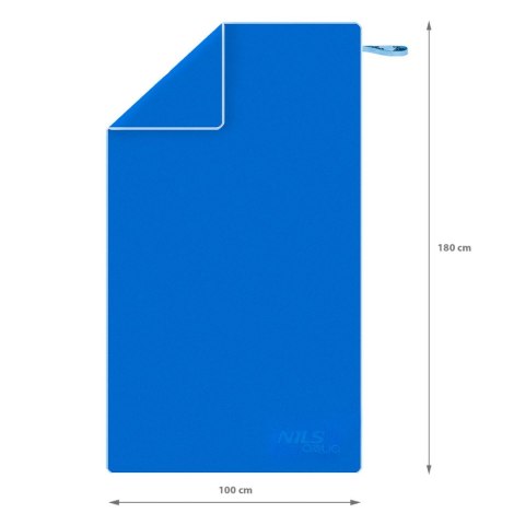 NAR12 NIEBIESKI RĘCZNIK Z MIKROFIBRY 180x100 cm NILS AQUA NILS AQUA NAR12 NIEBIESKI RĘCZNIK Z MIKROFIBRY 180x100 cm NILS AQUA NILS AQUA