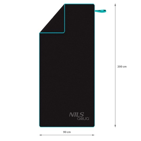NAR13 CZARNY RĘCZNIK Z MIKROFIBRY 200x90 cm NILS AQUA NILS AQUA NAR13 CZARNY RĘCZNIK Z MIKROFIBRY 200x90 cm NILS AQUA NILS AQUA