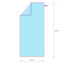 NAR13 JASNONIEBIESKI RĘCZNIK Z MIKROFIBRY 200X90 cm NILS AQUA NILS AQUA