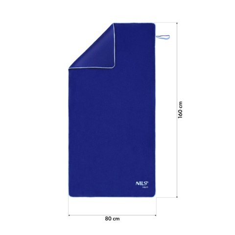 NAR14 RĘCZNIK Z MIKROFIBRY FROTTE GRANATOWY 160X80cm NILS AQUA NILS AQUA NAR14 RĘCZNIK Z MIKROFIBRY FROTTE GRANATOWY 160X80cm NILS AQUA NILS AQUA