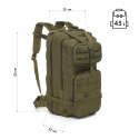 NC3902 PLECAK TAKTYCZNY RANGER ZIELONY 45L NILS CAMP NILS CAMP