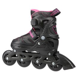 NA11002 CZARNO/RÓŻOWE ROZM. L (39-42) ŁYŻWOROLKI NILS EXTREME NILS EXTREME