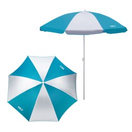 PARASOL PLAŻOWY TURKUSOWO BIAŁY 180 CM