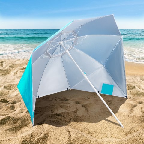 NC7822 TURKUSOWY PARASOL PLAŻOWY XL 220 CM NILS NILS NC7822 TURKUSOWY PARASOL PLAŻOWY XL 220 CM NILS NILS