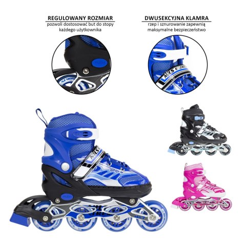 NJ1828 A RÓŻOWY ROZM. L (39-42) ŁYŻWOROLKI NILS EXTREME NILS EXTREME NJ1828 A RÓŻOWY ROZM. L (39-42) ŁYŻWOROLKI NILS EXTREME NILS EXTREME
