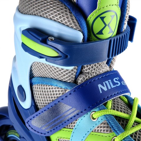 NJ1828A NIEBIESKO-ZIELONE ROZM. L(39-42) ŁYŻWOROLKI NILS EXTREME NILS EXTREME NJ1828A NIEBIESKO-ZIELONE ROZM. L(39-42) ŁYŻWOROLKI NILS EXTREME NILS EXTREME
