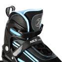 NJ19803A LED NIEBIESKIE ROZM. M(35-38) ŁYŻWOROLKI NILS EXTREME NILS EXTREME