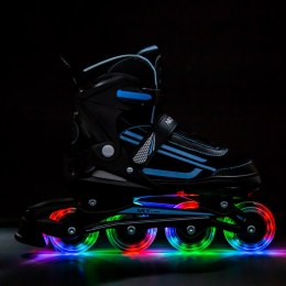 NJ19803A LED NIEBIESKIE ROZM. S(31-34) ŁYŻWOROLKI NILS EXTREME NILS EXTREME
