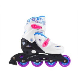 NJ/NA0321 A BIAŁE ROZM. L (36-40) ŁYŻWOROLKI NILS EXTREME NILS EXTREME