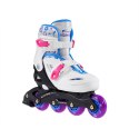 NJ/NA0321 A BIAŁE ROZM. L (36-40) ŁYŻWOROLKI NILS EXTREME NILS EXTREME