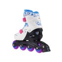 NJ/NA0321 A BIAŁE ROZM. L (36-40) ŁYŻWOROLKI NILS EXTREME NILS EXTREME