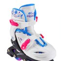 NJ/NA0321 A BIAŁE ROZM. L (36-40) ŁYŻWOROLKI NILS EXTREME NILS EXTREME