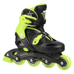 NJ/NA0321 A CZARNO-LIMONKOWE ROZM. L (36-40) ŁYŻWOROLKI NILS EXTREME NILS EXTREME