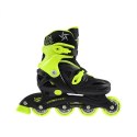 NJ/NA0321 A CZARNO-LIMONKOWE ROZM. L (36-40) ŁYŻWOROLKI NILS EXTREME NILS EXTREME