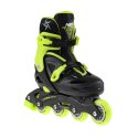 NJ/NA0321 A CZARNO-LIMONKOWE ROZM. L (36-40) ŁYŻWOROLKI NILS EXTREME NILS EXTREME