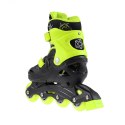 NJ/NA0321 A CZARNO-LIMONKOWE ROZM. L (36-40) ŁYŻWOROLKI NILS EXTREME NILS EXTREME