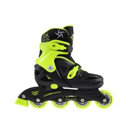 NJ/NA0321 A CZARNO-LIMONKOWE ROZM. M (31-35) ŁYŻWOROLKI NILS EXTREME NILS EXTREME