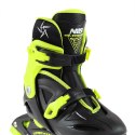 NJ/NA0321 A CZARNO-LIMONKOWE ROZM. M (31-35) ŁYŻWOROLKI NILS EXTREME NILS EXTREME