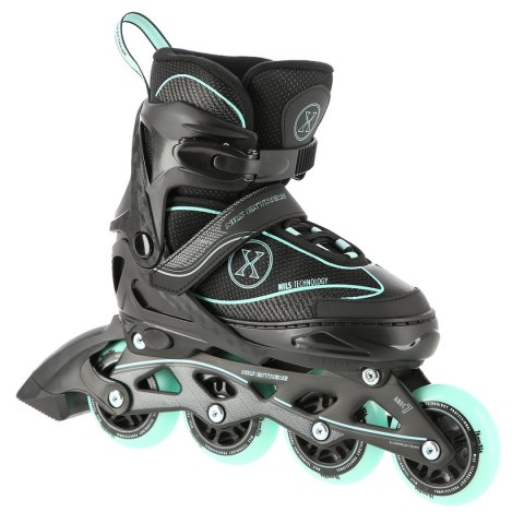 NA11008 CZARNO-MIĘTOWY ROZM. M (35-38) ŁYŻWOROLKI NILS EXTREME NILS EXTREME NA11008 CZARNO-MIĘTOWY ROZM. M (35-38) ŁYŻWOROLKI NILS EXTREME NILS EXTREME