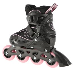 NA11008 CZARNO-RÓŻOWY ROZM. M (35-38) ŁYŻWOROLKI NILS EXTREME NILS EXTREME