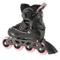 NA11008 CZARNO-RÓŻOWY ROZM. S (31-34) ŁYŻWOROLKI NILS EXTREME NILS EXTREME