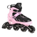 NA11230A RÓŻOWE LED ROZM. L(39-42) ŁYŻWOROLKI NILS EXTREME NILS EXTREME