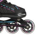 NA1128 CZARNO-FIOLETOWY ROZM. L(39-42) ŁYŻWOROLKI NILS EXTREME NILS EXTREME