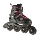 NA19088 CZARNO-RÓŻOWY ROZM. L (39-42) ŁYŻWOROLKI NILS EXTREME NILS EXTREME