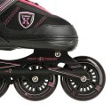 NA19088 CZARNO-RÓŻOWY ROZM. L (39-42) ŁYŻWOROLKI NILS EXTREME NILS EXTREME
