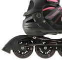 NA19088 CZARNO-RÓŻOWY ROZM. L (39-42) ŁYŻWOROLKI NILS EXTREME NILS EXTREME