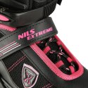 NA19088 CZARNO-RÓŻOWY ROZM. L (39-42) ŁYŻWOROLKI NILS EXTREME NILS EXTREME