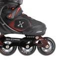 NA9080 CZARNO/CZERWONE ROZM M (35-38) ŁYŻWOROLKI NILS EXTREME NILS EXTREME