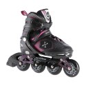 NA9080 CZARNO/FIOLETOWE ROZM L (39-42) ŁYŻWOROLKI NILS EXTREME NILS EXTREME