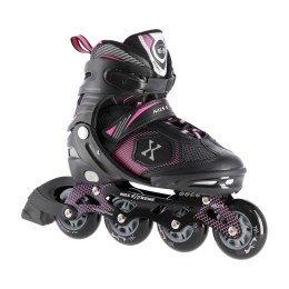 NA9080 CZARNO/FIOLETOWE ROZM L (39-42) ŁYŻWOROLKI NILS EXTREME NILS EXTREME