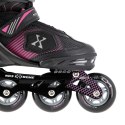 NA9080 CZARNO/FIOLETOWE ROZM L (39-42) ŁYŻWOROLKI NILS EXTREME NILS EXTREME