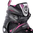 NA9080 CZARNO/FIOLETOWE ROZM L (39-42) ŁYŻWOROLKI NILS EXTREME NILS EXTREME