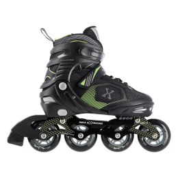NA9080 CZARNO/ZIELONE ROZM L (39-42) ŁYŻWOROLKI NILS EXTREME NILS EXTREME