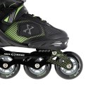 NA9080 CZARNO/ZIELONE ROZM L (39-42) ŁYŻWOROLKI NILS EXTREME NILS EXTREME