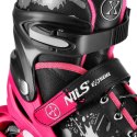 NA18137A ŁYŻWOROLKI ROXY RÓŻOWE ROZM.M (35-38) NILS EXTREME NILS EXTREME