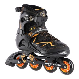 NA9022 CZARNO/POMARAŃCZOWE ROZM 45 ŁYŻWOROLKI NILS EXTREME NILS EXTREME