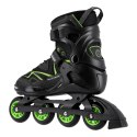 NA9022 CZARNO/ZIELONE ROZM 38 ŁYŻWOROLKI NILS EXTREME NILS EXTREME